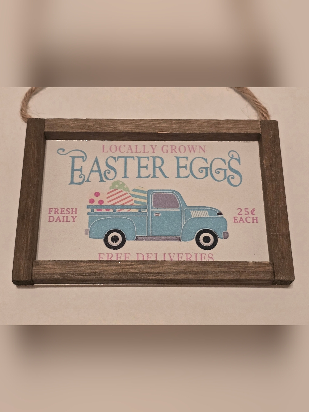 Easter Wood Mini Sign